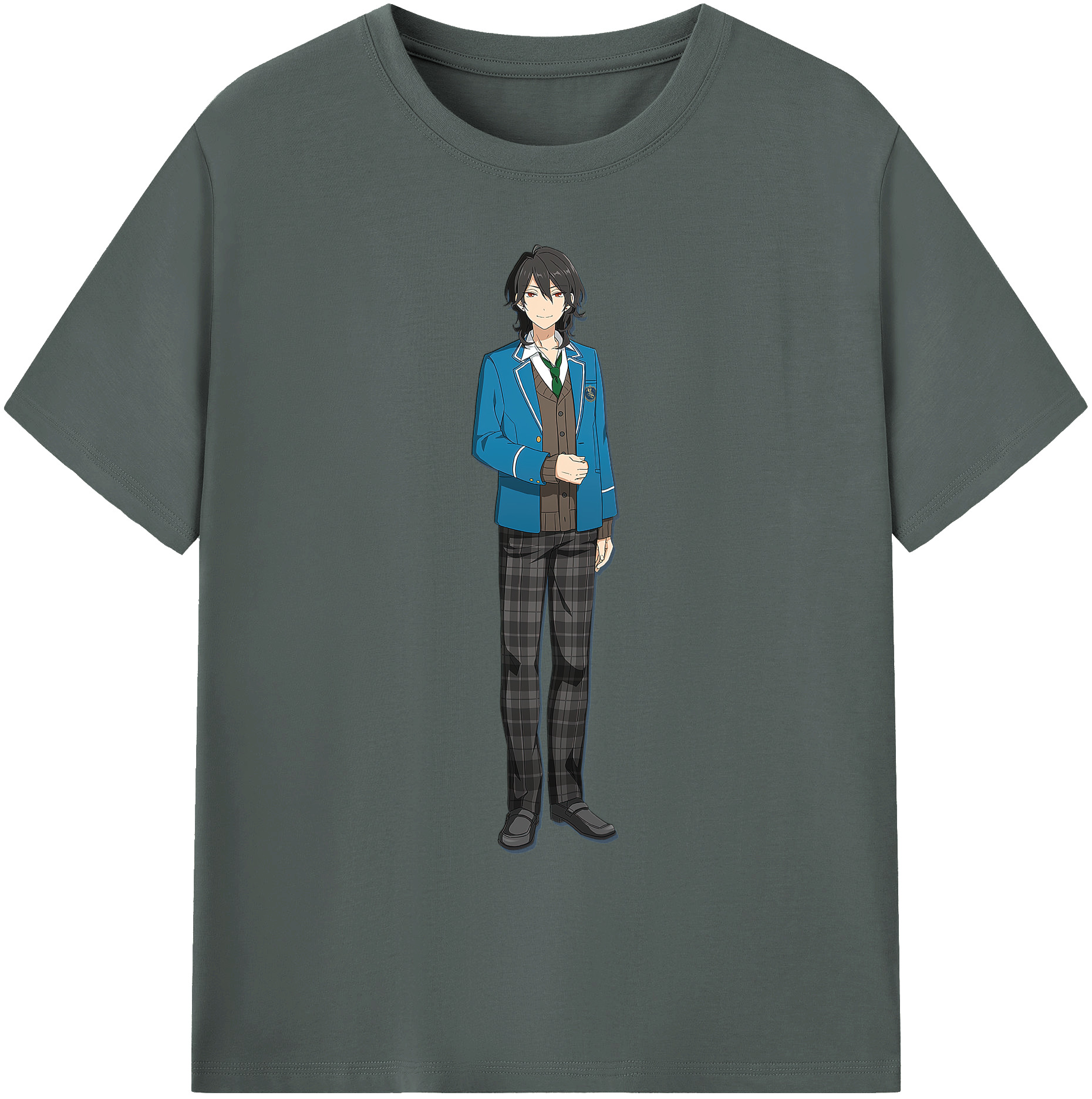 （画像用） あんさんぶるスターズ! Ensemble Stars 綿100％ メンズ半袖Tシャツ｜肌触りやわらか＆通気性